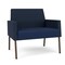 Lesro Mystic Lounge Reception Bariatric Chair, Bronze, RF Blueberry Back, MD Ink Seat, RF Blueberry Panels ML1401 - alternate 1